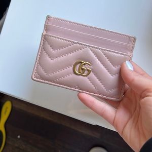 Pink Gucci cardholder